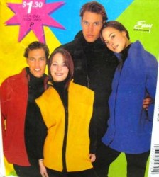 2870 MCCALLS UNISEX ALL SEASON ZIPPY JACKET, VEST PATTERN S-M ,L-XL UNCUT